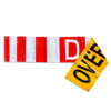 Ultra Durable OVERSIZE LOAD / "D" Double Sided Over-Dimensional Load Sign Reflective Banner (18 in x 96 in) (Pack of 20) | Incom Signs | All Safety