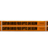 CAUTION BURIED FIBER LINE BELOW Orange/Black Detectable Underground Utility Marking Warning Roll Tape (1,000 ft) | Incom Signs | All Safety