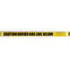 CAUTION BURIED GAS LINE BELOW Yellow/Black Detectable Underground Utility Marking Warning Roll Tape (1,000 ft) | Incom Signs | All Safety