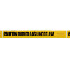 CAUTION BURIED GAS LINE BELOW Yellow/Black Detectable Underground Utility Marking Warning Roll Tape (1,000 ft) | Incom Signs | All Safety