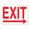 EXIT with RIGHT ARROW Egress Marking Safety Sign (10 in X 14 in) | Incom Signs | All Safety