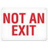 NOT AN EXIT Egress Marking Safety Sign (10 in X 14 in) (Pack of 15) | Incom Signs | All Safety