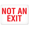 NOT AN EXIT Egress Marking Safety Sign (10 in X 14 in) | Incom Signs | All Safety