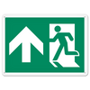 RUNNING MAN with UP ARROW Egress Marking Safety Sign (10 in X 14 in) (Pack of 15) | Incom Signs | All Safety