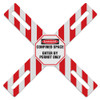 Confined Space OSHA DANGER X-Barrier (6 in x 42 in) | Incom Signs | All Safety