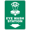 EYE WASH First Aid Equipment Marking Safety Sign (10 in X 14 in) (Pack of 15) | Incom Signs | All Safety