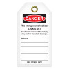 DANGER LOCKED OUT Safety Tag (3.375 in x 5.875 in) 12 /pkg | Incom Signs | All Safety