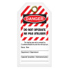 DANGER DO NOT OPERATE Bilingual English/Spanish Safety Tag (3.375 in x 5.875 in) 12 /pkg | Incom Signs | All Safety