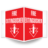 FIRE EXTINGUISHER Fire Safety Equipment Projected Safety Sign | Incom Signs | All Safety