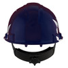 Cap Style Hard Hat with Wrap, Reflective Stripes, HDPE Shell, 4-Point Nylon Suspension and "Sure-Lock" Ratchet Adjustment (Pack of 2) | Dynamic Safety | All Safety