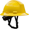 Type II Full Brim Safety Helmet with HDPE Shell, 4-Point Textile Suspension, Wheel Ratchet Adjustment Vented (Pack of 12) | Dynamic Safety | All Safety
