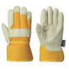 Insulated Fitter's Cowgrain Gloves - 1-PC Palm - Out. Elastic - Thinsulate | Pioneer 632A/632B | All Safety