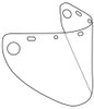 Dynamic Formed Windows Clear Face Shield Clear - 9 1/2 X 20 (Pack of 10) EP919PF/40/60