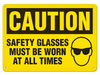 OSHA Safety Sign | Caution Glass All Times | Incom Signs | All Safety