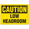 OSHA Safety Sign | Caution Low Headroom | Incom Signs | All Safety