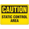OSHA Safety Sign | Caution Static Cont | INCOM SS2038