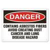 OSHA Safety Sign | Danger Asbestos Fib | INCOM SS1080