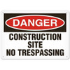 OSHA Safety Sign | Danger Const, No Tres | INCOM SS1161