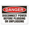 OSHA Safety Sign | Danger Disconn Power | Incom Signs | All Safety