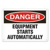 OSHA Safety Sign | Danger Equipment Start | INCOM SS1122V, SS1122A, SS1122P, SC1122V, SC1122A, SC1122P, SA1122V, SA1122P
