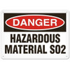 OSHA Safety Sign | Danger Haz Mat SO2 | INCOM SS1159V, SS1159A, SS1159P, SC1159V, SC1159A, SC1159P, SA1159V, SA1159P