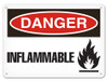 OSHA Safety Sign | Danger Inflammable | INCOM SSF1026V, SSF1026A, SSF1026P, SCF1026V, SCF1026A, SCF1026P, SAF1026V, SAF1026P