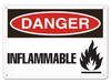 OSHA Safety Sign | Danger Inflammable | INCOM SSF1026V, SSF1026A, SSF1026P, SCF1026V, SCF1026A, SCF1026P, SAF1026V, SAF1026P