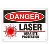 OSHA Safety Sign | Danger Laser Eye | INCOM SS1023V, SS1023A, SS1023P, SC1023V, SC1023A, SC1023P, SA1023V, SA1023P