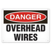 OSHA Safety Sign | Danger Overhead Wire | INCOM SS1120