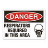 OSHA Safety Sign | Danger Respirators Required In This Area | Incom Signs | All Safety