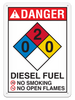 OSHA Safety Sign | NFPA Danger Diesel | INCOM SS4501V, SS4501A, SS4501P, SC4501V, SC4501A, SC4501P, SA4501V, SA4501P