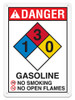 OSHA Safety Sign | NFPA Gasoline Sign | INCOM SS4503V, SS4503A, SS4503P, SC4503V, SC4503A, SC4503P, SA4503V, SA4503V