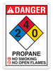 OSHA Safety Sign | NFPA Propane Sign | INCOM SS4502V, SS4502A, SS4502P, SC4502V, SC4502A, SC4502P, SA4502V, SA4502P