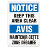 OSHA Safety Sign | Notice E/F Clear | INCOM SS6024V, SS6024A, SS6024P, SC6024V, SC6024A, SC6024P, SA6024V, SA6024P