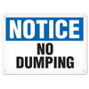 OSHA Safety Sign | Notice No Dumping | INCOM SS4066V, SS4066A, SS4066P, SC4066V, SC4066A, SC4066P, SA4066V, SA4066P