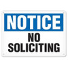 OSHA Safety Sign | Notice No Soliciting | INCOM SS4065V, SS4065A, SS4065P, SC4065V, SC4065A, SC4065P, SA4065V, SA4065P