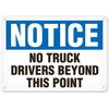 OSHA Safety Sign | No Truck Drivers Beyond This Point | Incom Signs | All Safety
