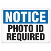 OSHA Safety Sign | Notice Photo ID Required | Incom Signs | All Safety