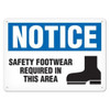 OSHA Safety Sign | Notice Safety Foot | INCOM SS4026V, SS4026A, SS4026P, SC4026V, SC4026A, SC4026P, SA4026V, SA4026P