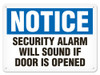 OSHA Safety Sign | Notice Security Alarm | INCOM SS4015V, SS4015A, SS4015P, SC4015V, SC4015A, SC4015P, SA4015V, SA4015P