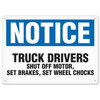 OSHA Safety Sign | Notice Shut Motor | INCOM SS4022V, SS4022A, SS4022P, SC4022V, SC4022A, SC4022P, SA4022V, SA4022P
