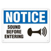 OSHA Safety Sign | Notice Sound Before | INCOM SS4010V, SS4010A, SS4010P, SC4010V, SC4010A, SC4010P, SA4010V, SA4010P