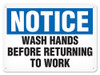 OSHA Safety Sign | Notice Wash Hands | INCOM SS4067