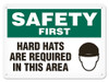 OSHA Safety Sign | Safety Hat Req'd SS5011V, SS5011A, SS5011P, SC5011V, SC5011A, SC5011P, SA5011V, SA5011P