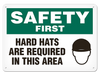 OSHA Safety Sign | Safety Hat Req'd SS5011V, SS5011A, SS5011P, SC5011V, SC5011A, SC5011P, SA5011V, SA5011P