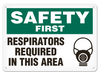 OSHA Safety Sign | Safety Resp Req'd SS5015V, SS5015A, SS5015P, SC5015V, SC5015A, SC5015P, SA5015V, SA5015P