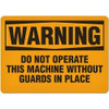 OSHA Safety Sign | Warning Mach Guard SS3021V, SS3021A, SS3021P, SC3021V, SC3021A, SC3021P, SA3021V, SA3021P