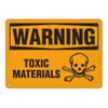 OSHA Safety Sign | Warning Toxic Mat'l SS3035