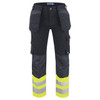Multi-Pocket Pants, Hi-Vis Bottom | Projob P6530_P799/P6530_P011