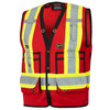 Hi-Viz Surveyor's Safety Vest - 150D Woven Twill Poly | Pioneer 6683